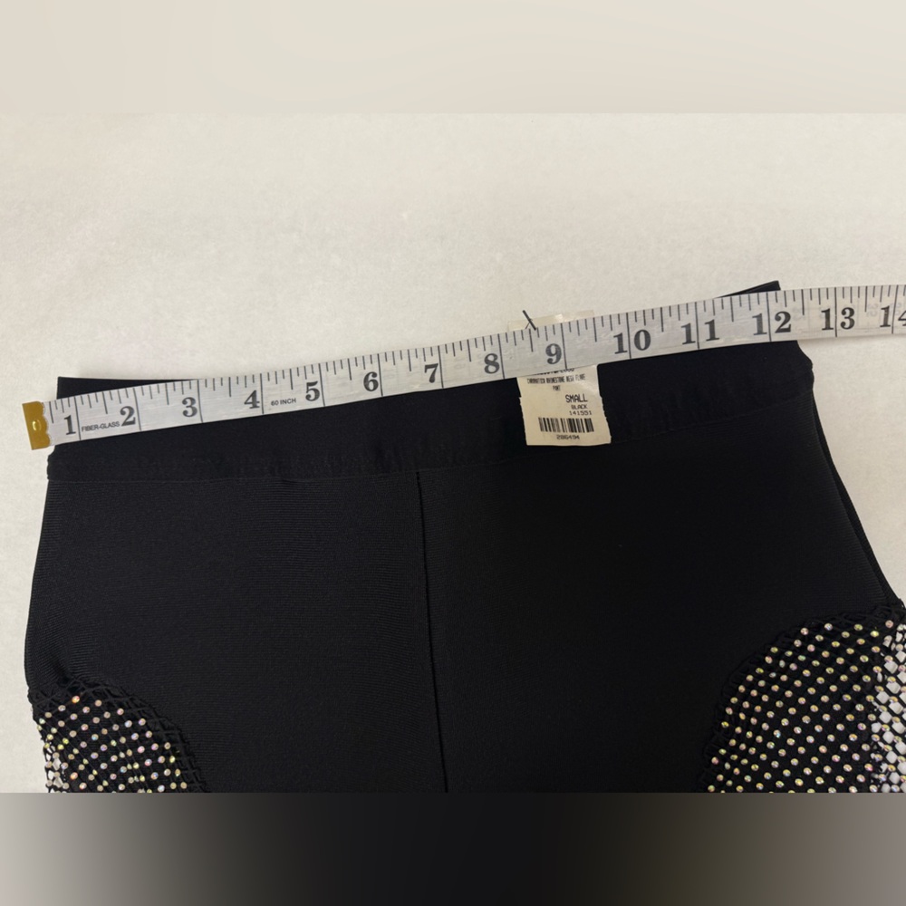 ◼️NWT;AKIRA Black and White Mesh Flare Pants◼️ - Picture 3 of 10